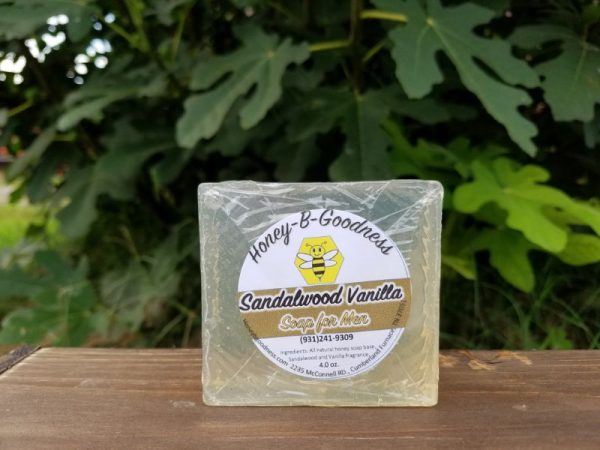 Sandalwood Vanilla Soap for Men | Honey-B-Goodness | Handcrafted salves, soaps, skin care