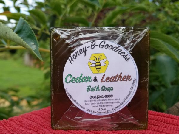 Cedar and Leather Bath Soap | Honey-B-Goodness | Handcrafted salves, soaps, skin care